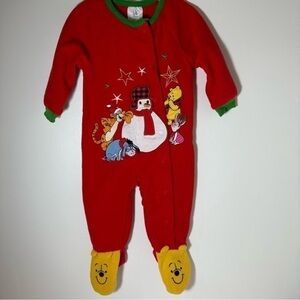 Winnie the Pooh Christmas footed Pyjama
